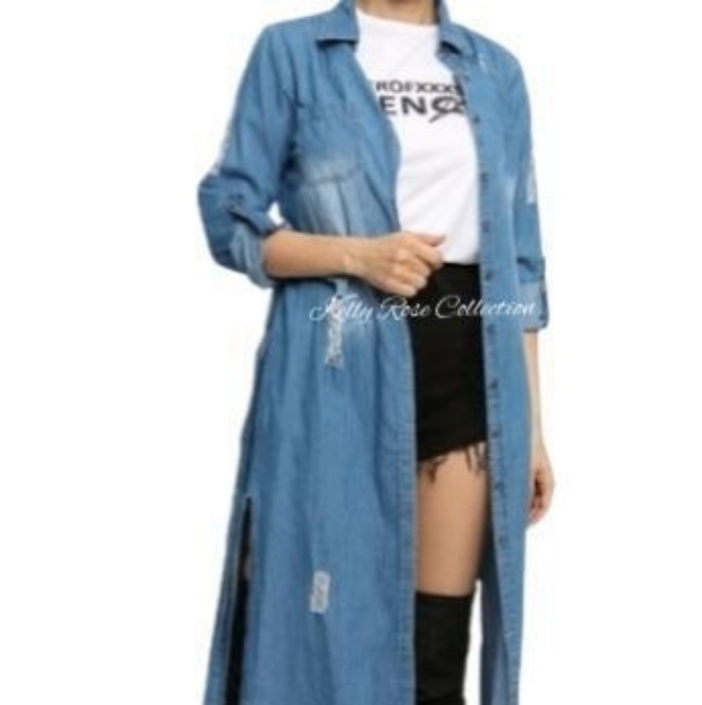 Distressed Denim Jacket/Dress